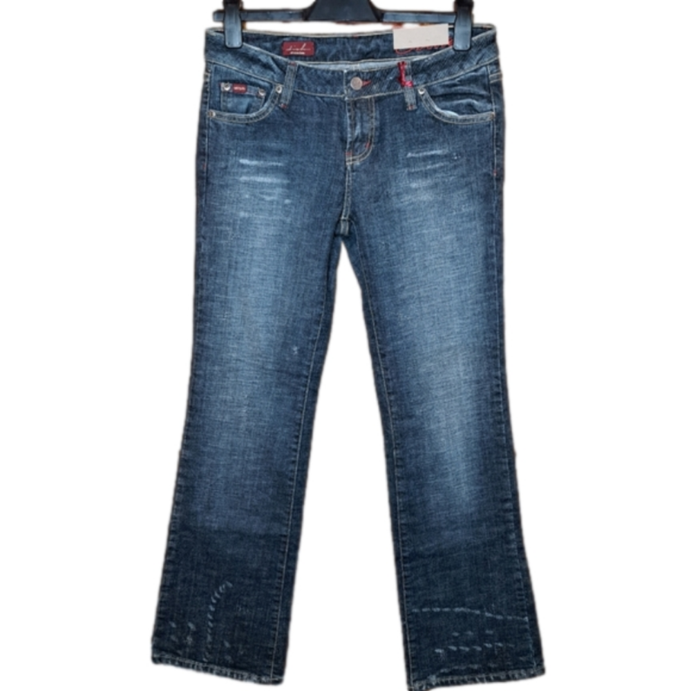 DISH • Y2K / Vintage • Yvette Low-Rise Bootcut Jeans • Kahlo Wash • 30/32 • NWT